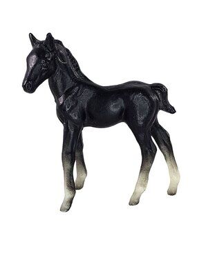 Breyer Stablemate Thoroughbred Standing Foal Baby Horse Black #5701 G1